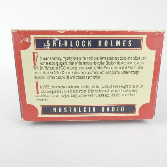 1994 Nostalgia Radio Set Sherlock Holmes Audio Book 6 Cassette Box Set Metacom - Picture 5 of 9